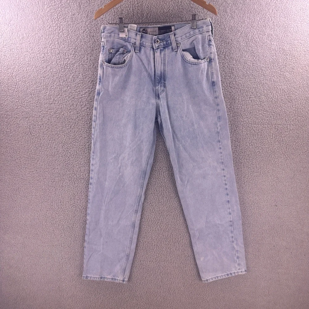 Levis SilverTab Loose Fit Jeans Light Wash Blue Denim Mens W30 L30 A3421-0002
